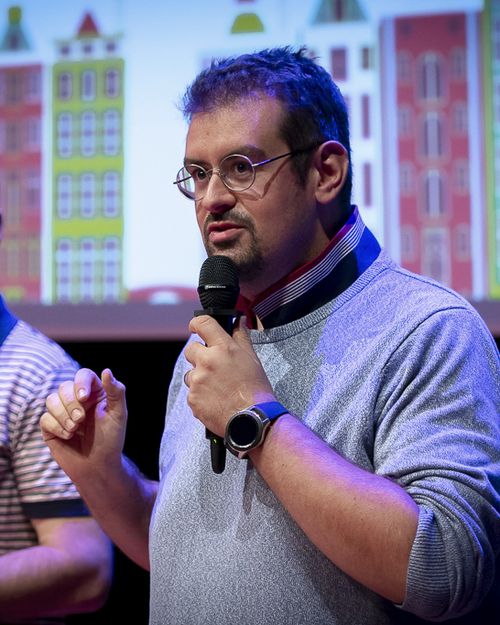 Guillaume Alexandre on a panel at Sourcing Summit Europe, Amsterdam, 2018